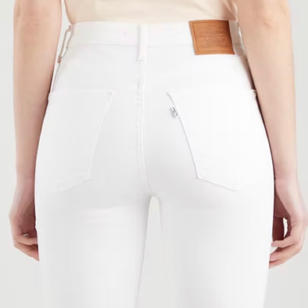 Levi Mile High Super Skinny Jeans - White